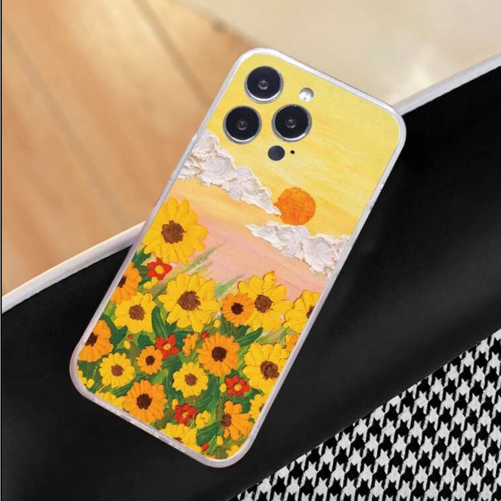 ⚠️Clearance iPhone 12 Sunflower and Sunset Design Phone Case - Picture 3 of 5